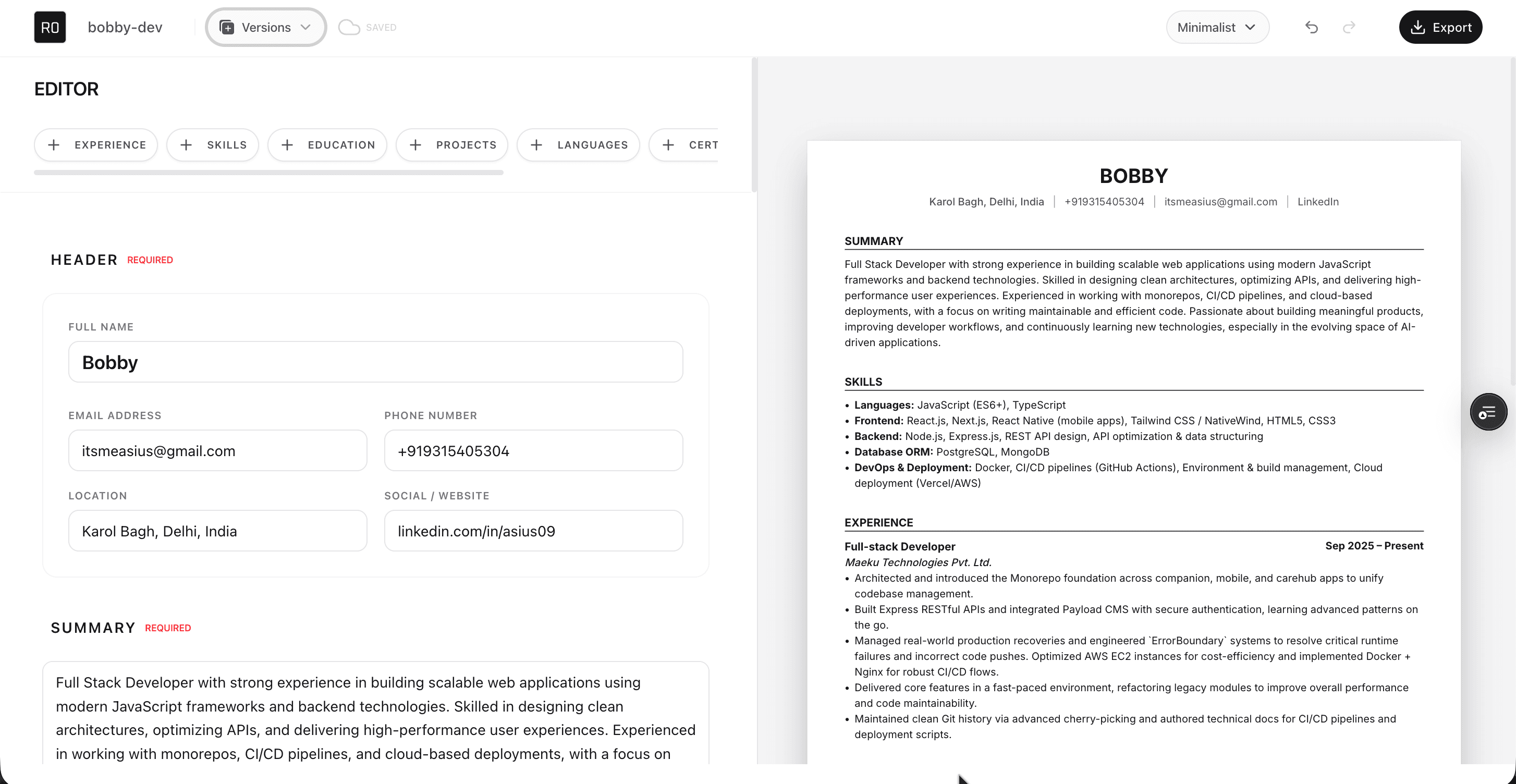 Screenshot of r0.asius.in